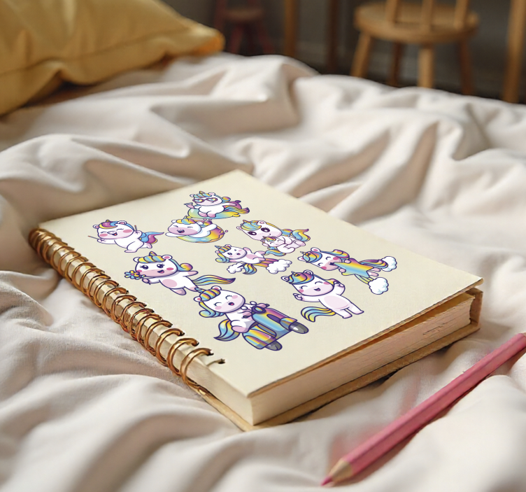 Komplet za oblikovanje samoroga izobraževalna nalepka - TenStickers