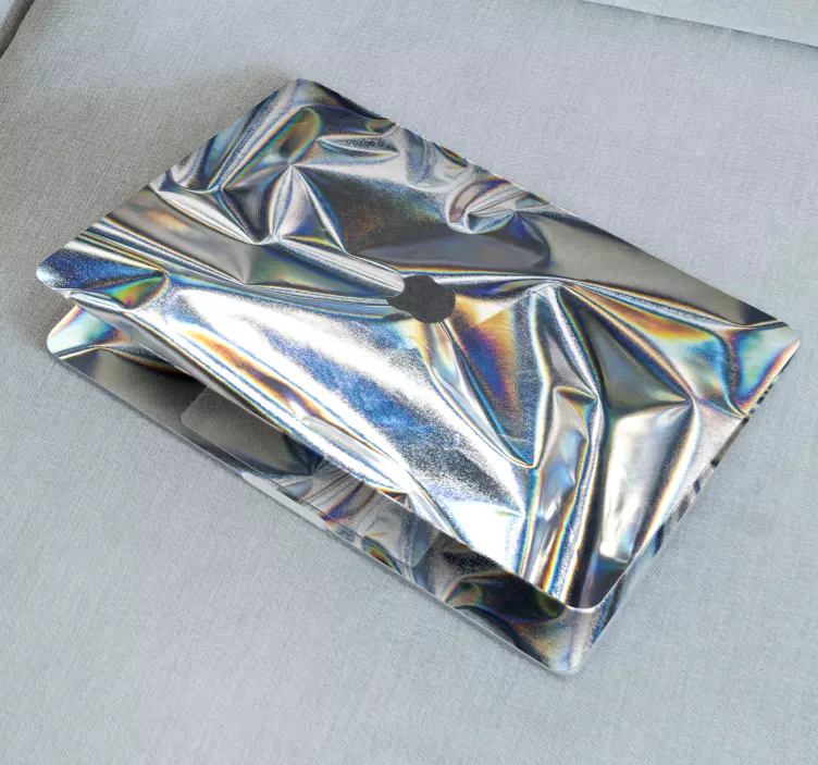 Nalepka za prenosnik s kovinsko holografsko teksturo - TenStickers