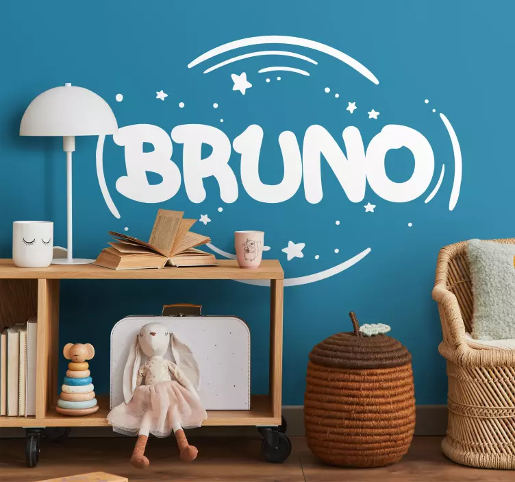 Osebna nalepka s krepkim imenom - TenStickers