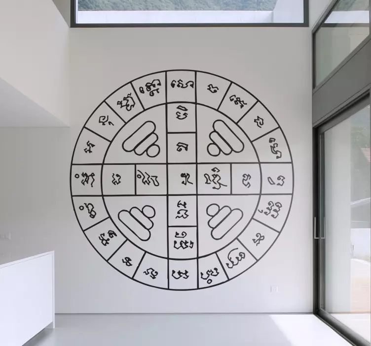 Krožna nalepka za steno tatoo - TenStickers