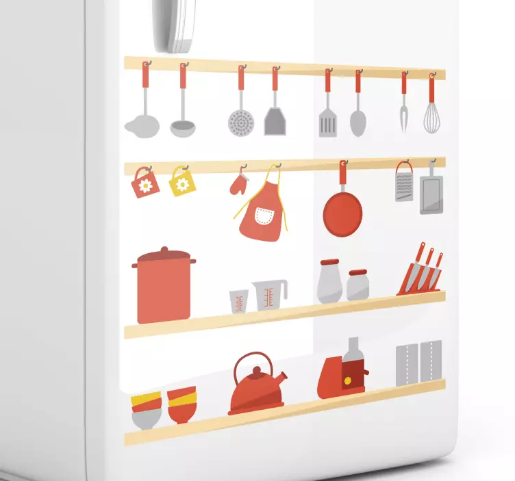 Kuhinjska posoda stenska nalepka - TenStickers