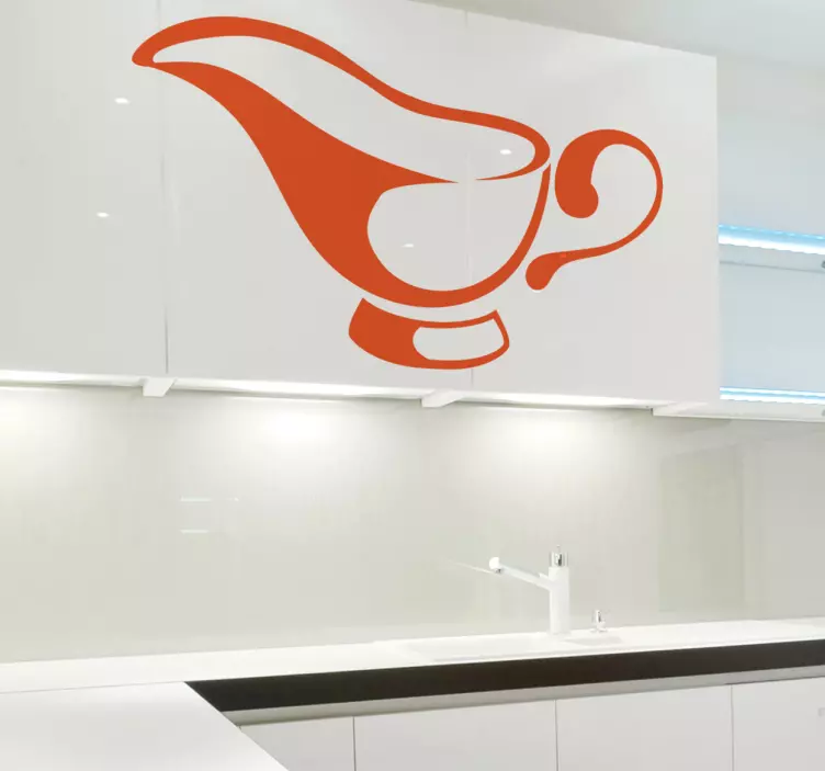 Kuhinjske nalepke sivka čoln - TenStickers