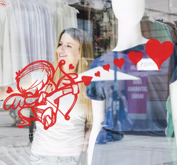 Nalepka za valentinovo puščico dan kupidove puščice - TenStickers