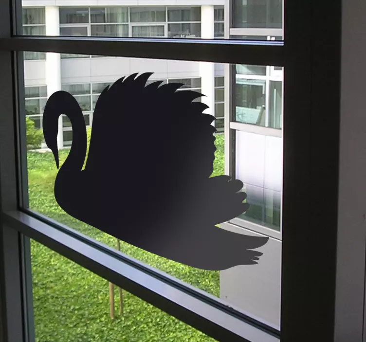 Labod silhueto nalepka - TenStickers