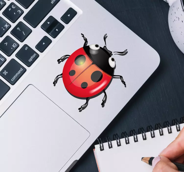 Nalepka za prenosni računalnik ladybug - TenStickers
