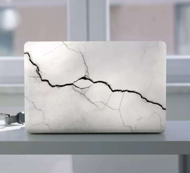 Prijetne sive razpoke kože za prenosnik - TenStickers