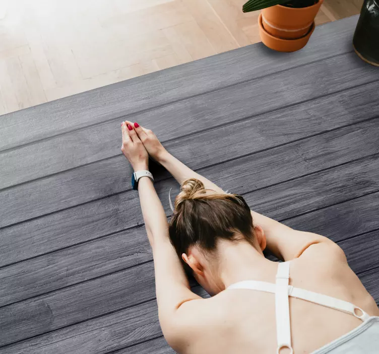 Lesena siva talna nalepka talna nalepka - TenStickers