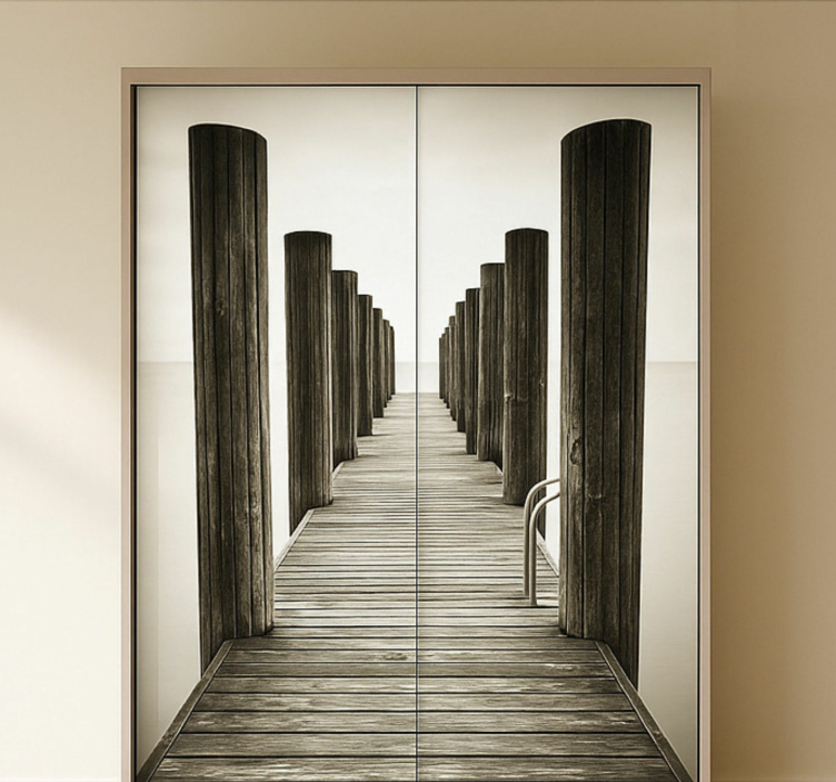 Lesena terasa Nalepka za pohištvo - TenStickers