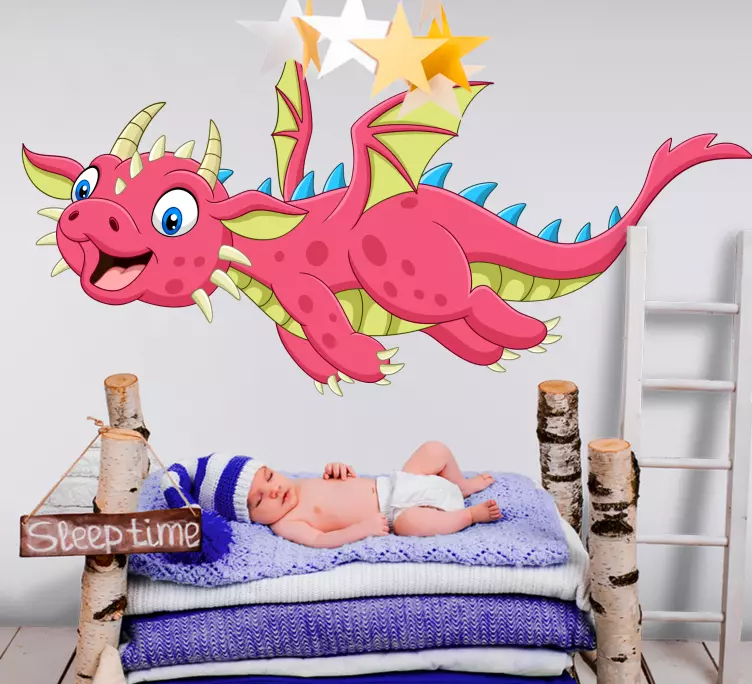 Leteči dinozaver s krili spalnice - TenStickers