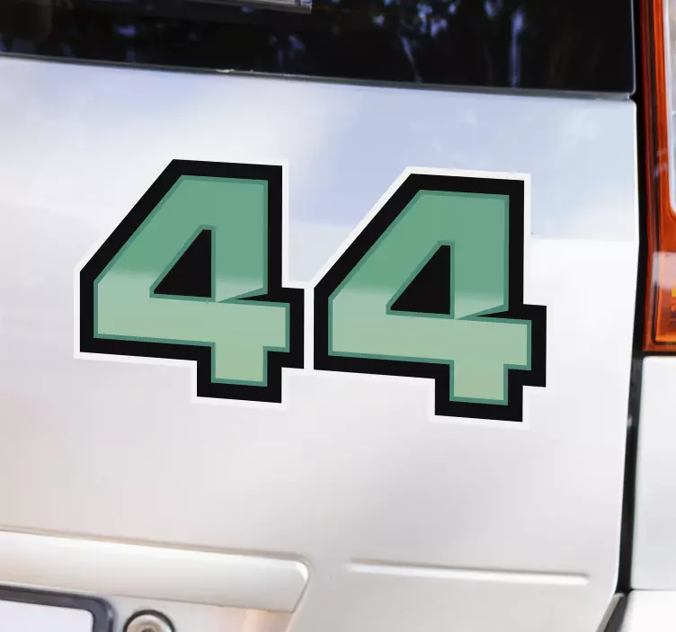 Nalepka za avtomobile lewis hamilton 44 - TenStickers
