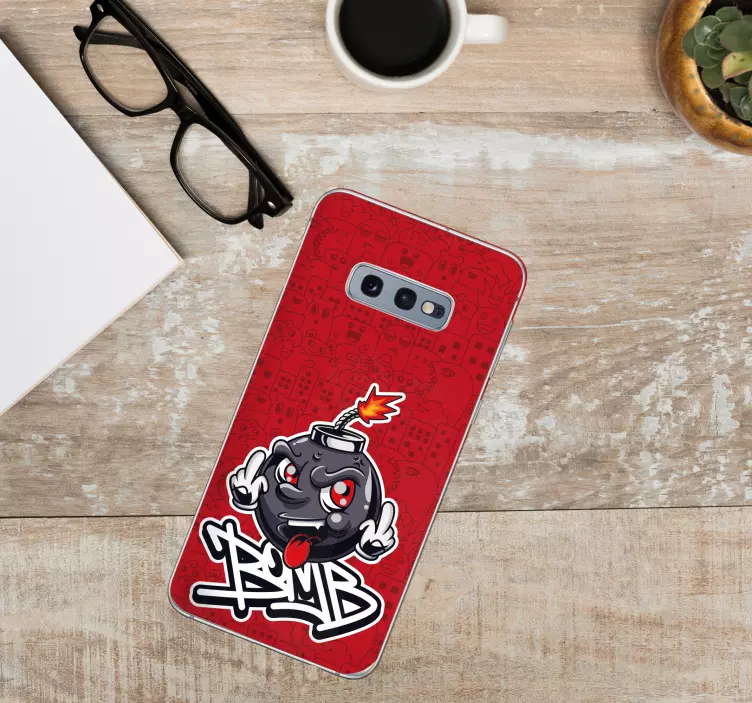 Lik iz risane bombe nalepka Samsung - TenStickers