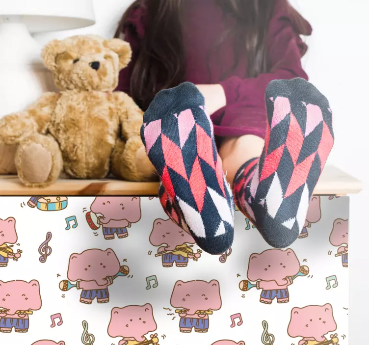 Liki iz glasbenih risank nalepka za otroke - TenStickers