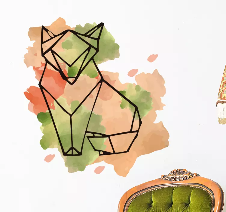 Lisica in lise risanje stenske nalepke - TenStickers