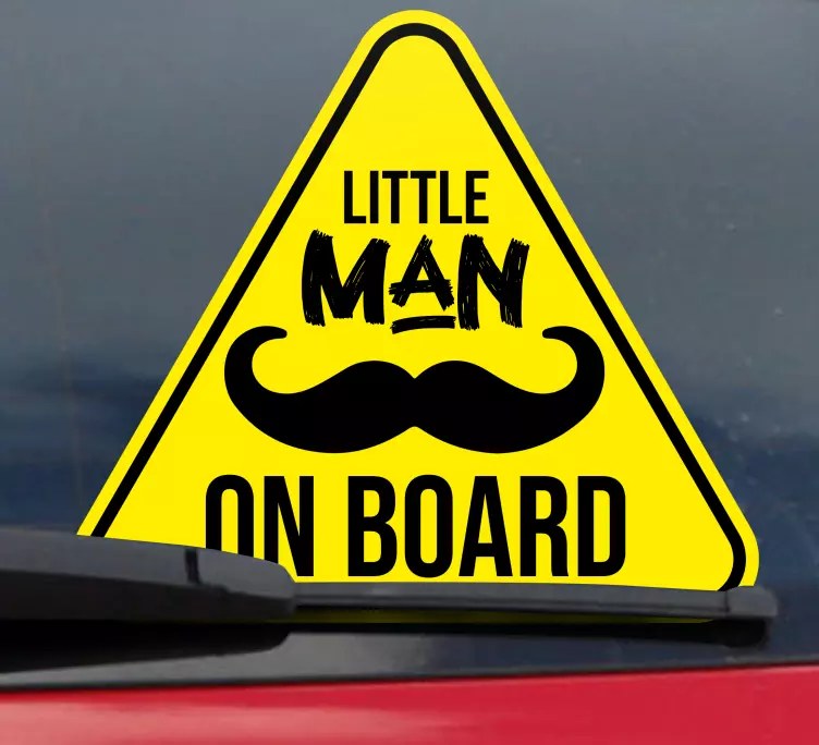 Little man sign nalepka otrok v avtu - TenStickers