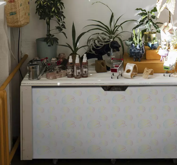 Ljubek vzorec ježka Nalepka za pohištvo - TenStickers