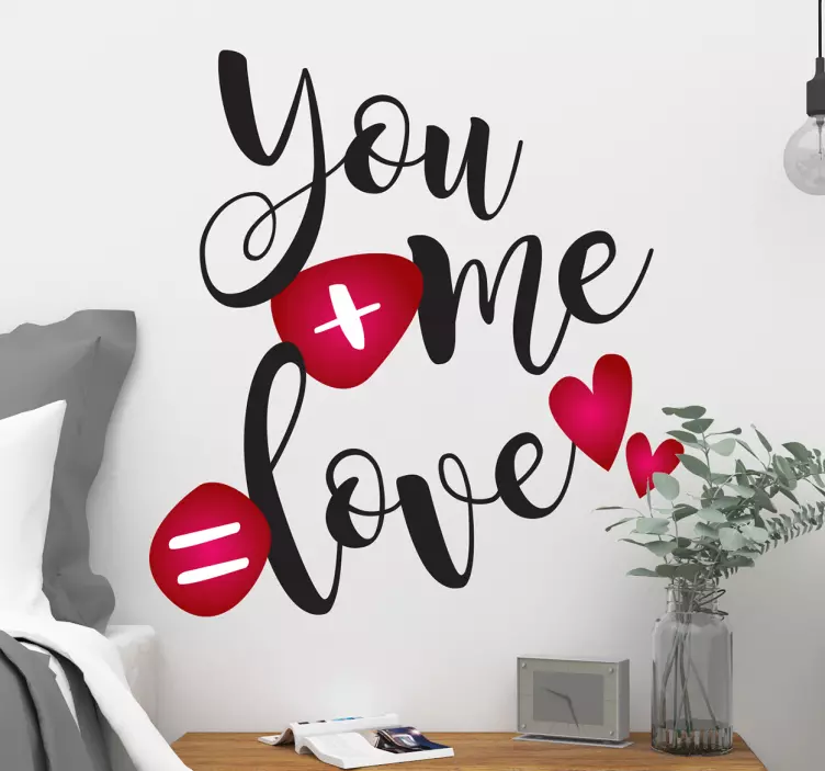 Nalepka ljubezenskih tipografskih sporočil - TenStickers