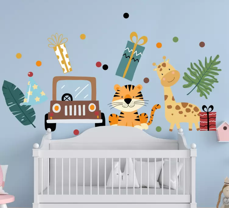 Safari živali z nalepkami za avtomobile in darila - TenStickers