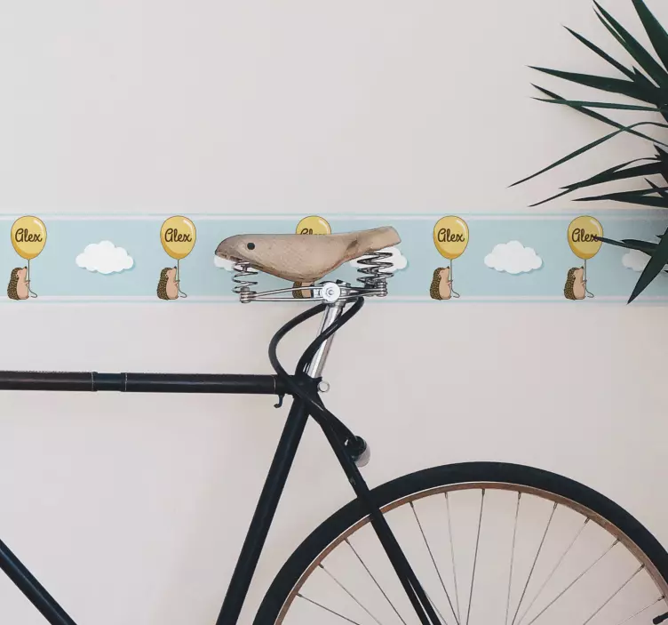 Ljubki baloni v obliki ježka nalepka - TenStickers