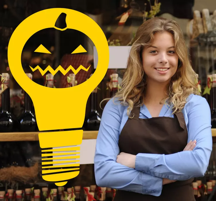 Lobanja v nalepki za noč čarovnic - TenStickers