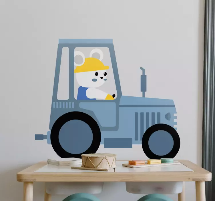 Ljubke traktorske nalepke za otroke - TenStickers