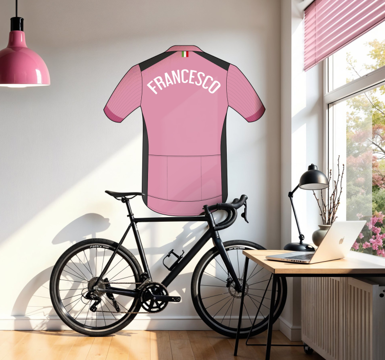 maglia rosa nalepke o kolesarjenju - TenStickers