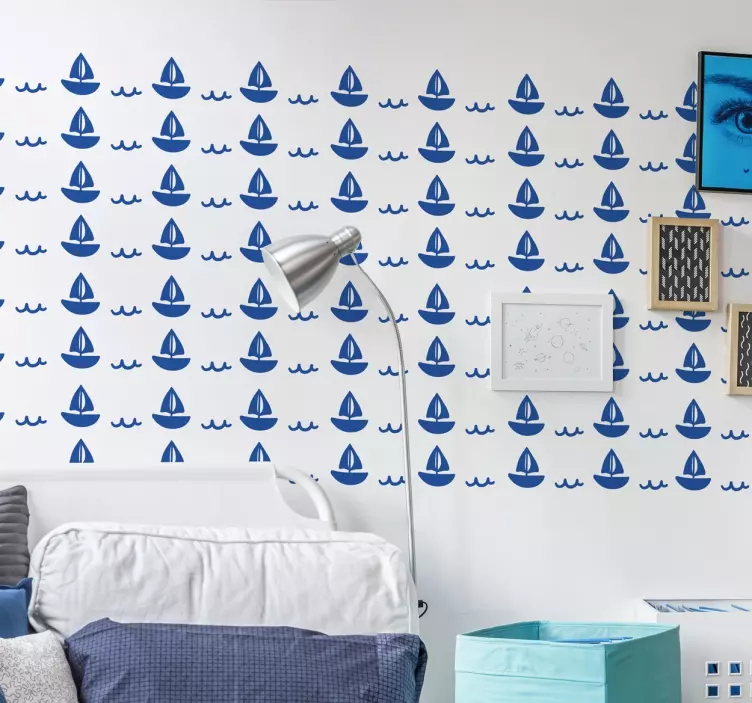 Majhna nalepka čolna - TenStickers