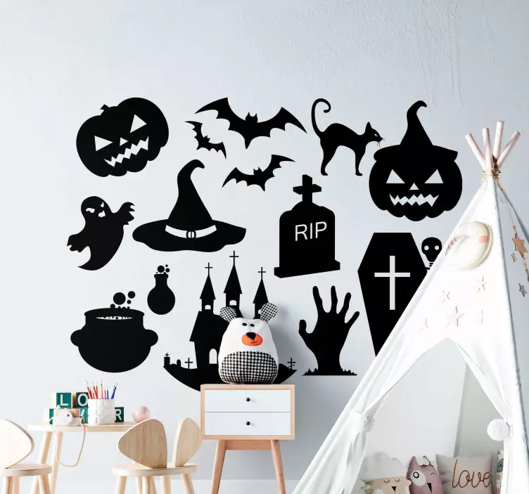Nalepke za halloween male simbole - TenStickers
