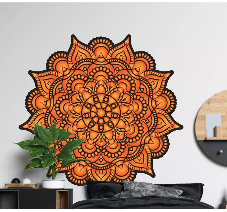 Mandala floral motif dekorativna nalepka - TenStickers