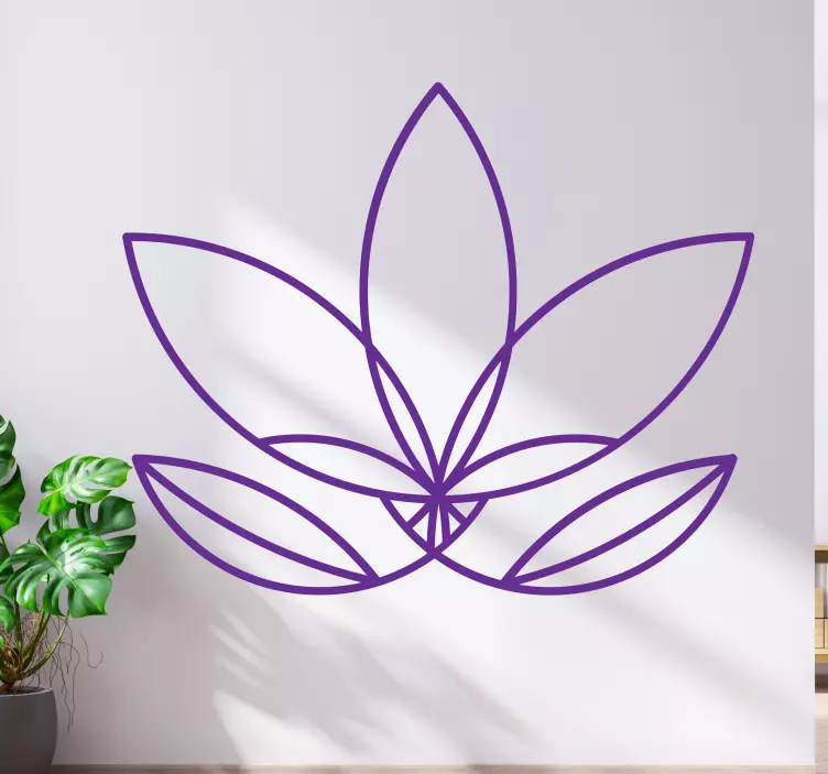 Nalepka za steno cvet rože mandale - TenStickers