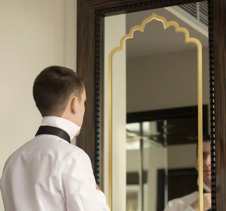 Maroška nalepka za okvir zrcala - TenStickers