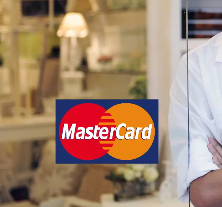 Mastercard logo nalepka - TenStickers