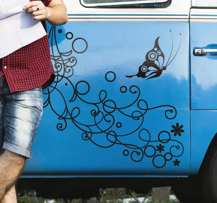 Nalepka avtomobilskih metuljev z metulji - TenStickers