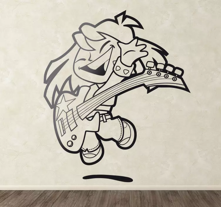 Mladi bass player otroka nalepka - TenStickers