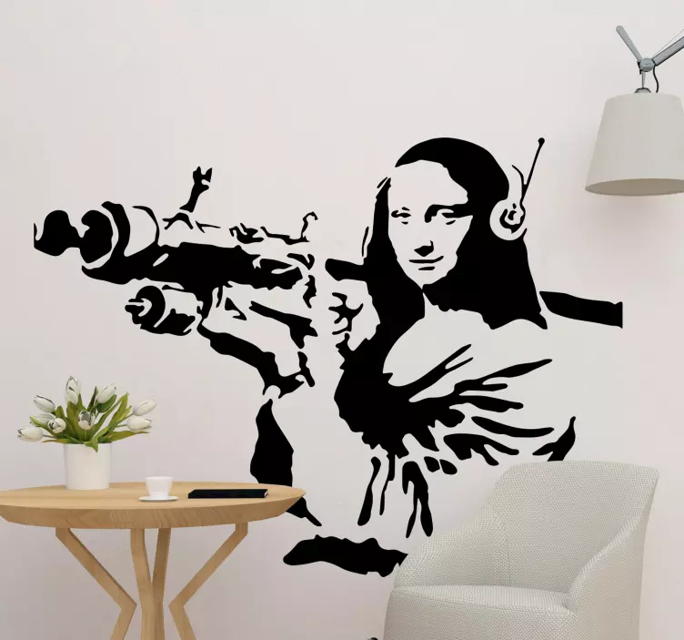 Mona lisa artwork nalepka - TenStickers