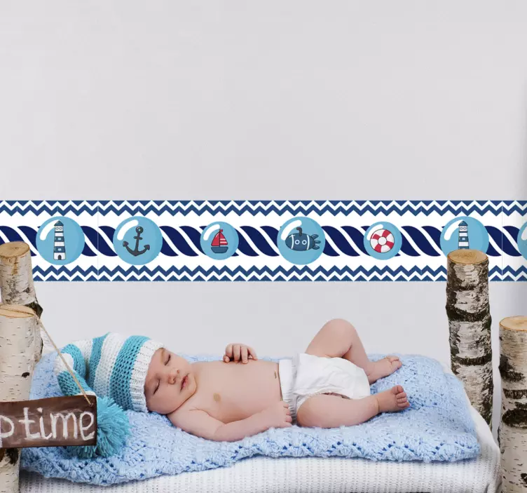 Mornar otroška stenska nalepka - TenStickers