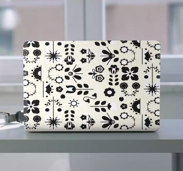 Motiv cvetličnega aranžmaja nalepka za prenosnik - TenStickers