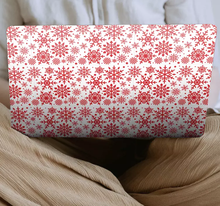 Motiv škrlatne snežinke nalepka za prenosnik - TenStickers