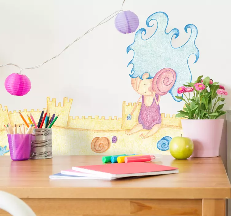 Muhast lik polža nalepka za otroke - TenStickers