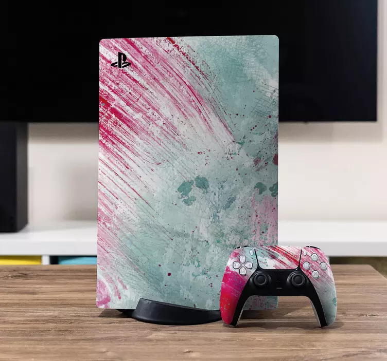 Nalepka abstraktni akvarel vzorec ps5 - TenStickers