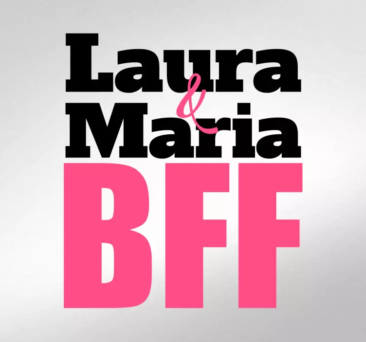 Nalepka bff wal wal - TenStickers