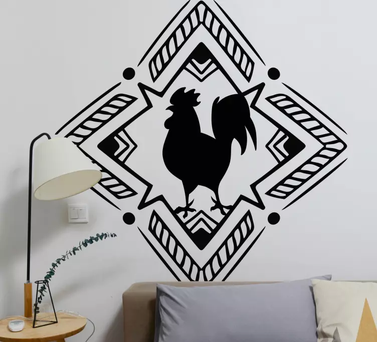 Stenska nalepka boho petelin - TenStickers