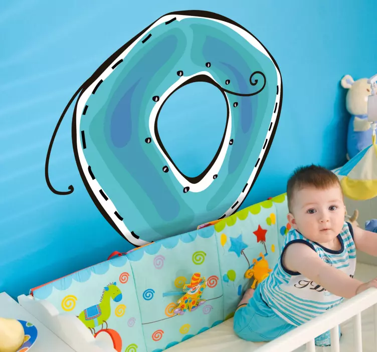 Nalepka črka o - TenStickers