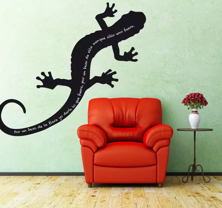 Nalepka gecko stenske umetne table - TenStickers