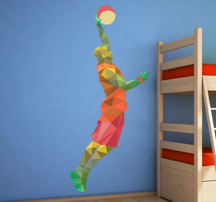 Nalepka geometrijske košarke - TenStickers