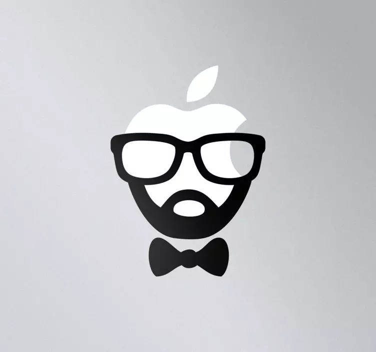 Nalepka hipster macbook - TenStickers