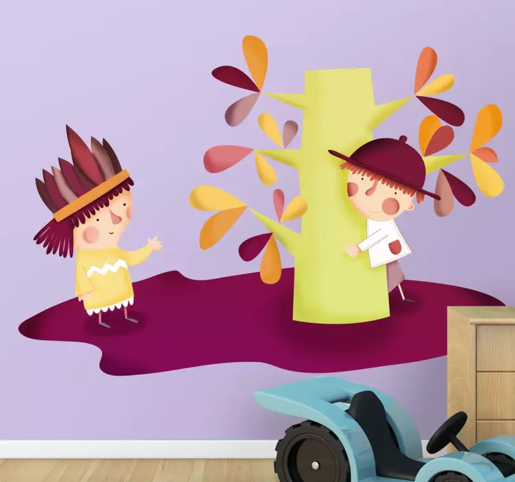 Nalepka kavbojev in indijancev - TenStickers