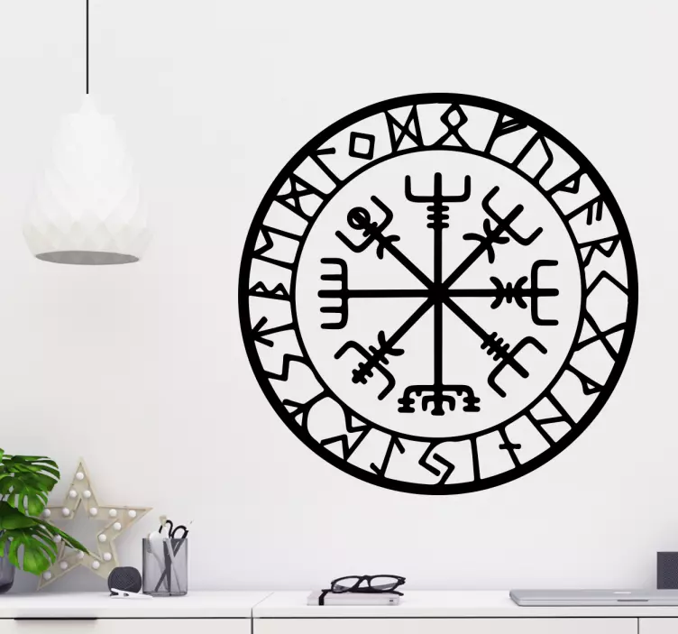 Nalepka z ornamentom okrasa viking - TenStickers