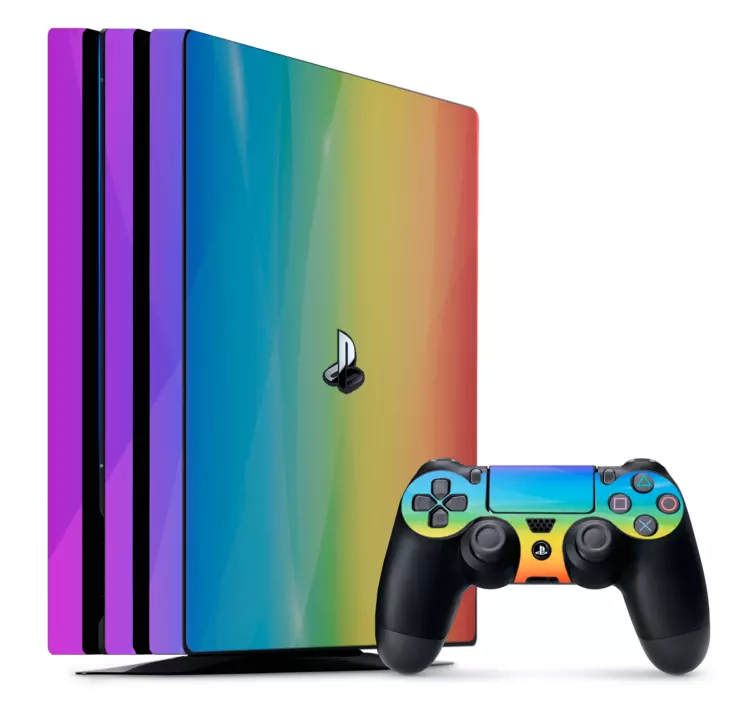 Mavrične barve ps4 vinilne kože - TenStickers
