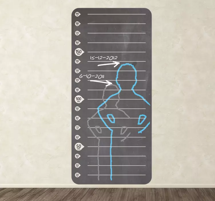 Nalepka merila višine lestvice grafikona - TenStickers