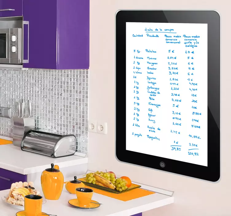 Nalepka ipad na beli plošči vas prestraši - TenStickers